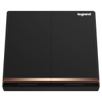 Legrand Galion K8/32/1/2CN-C 16AX 單控開關 (碳素黑)