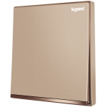 Legrand Galion 16AX 一位單控開關 帶LED燈 (玫瑰金+鑲電鍍邊) - 產品型號: K8/31/1/2BN-C1