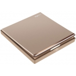 Legrand Galion 16AX 一位單控開關 帶LED燈 (玫瑰金+鑲電鍍邊) - 產品型號: K8/31/1/2BN-C1