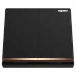 Legrand Galion K8/32/2/3CN-C 16AX 雙控開關 (碳素黑)