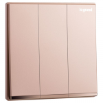Legrand Galion K8/33/2/3AN-C4 10AX 3位雙控開關 櫻花粉紅
