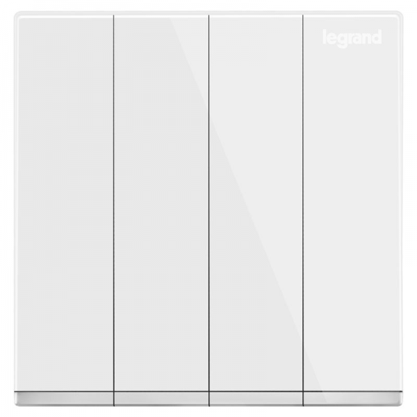 Legrand Galion K8/34/2/3DN 10AX 4位雙控開關 白色