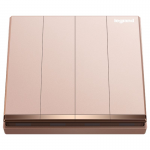 Legrand Galion K8/34/2/3DN-C4 10AX 4位雙控開關 櫻花粉紅