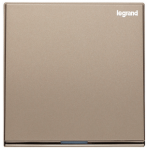 Legrand Galion K8/31D20AN-C1-HK 1 Gang 20AX DP Switch with Amber LED (Rose Gold with Electroplated bar)