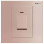 Legrand Galion K8/31D45AN-C4-HK 1 Gang 45A DP Switch with LED (Pink)