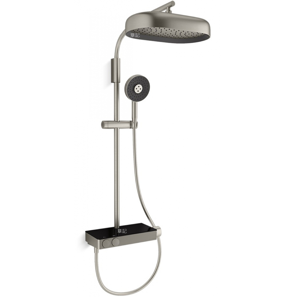 Kohler K-26332T-9-BN ANTHEM 恆溫淋浴柱 | 羅曼銀 | 雙功能頭頂花灑