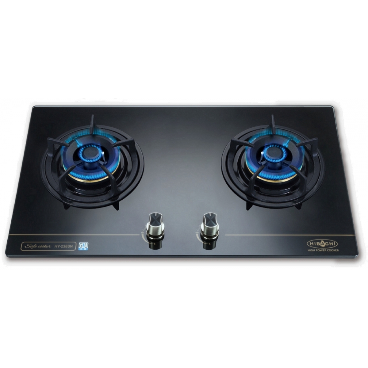 Hibachi HY-238LP 75厘米蓮芯火嵌入式雙頭石油氣爐