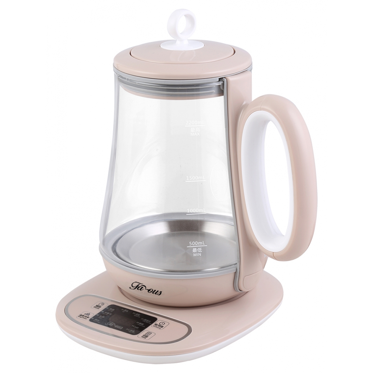 Famous 法國名家 FK-22GA-FAM 2.2L 玻璃養生壺 | 10種功能 | 1200W