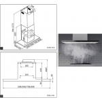 德國寶 GERMAN POOL RDS-7356 70CM 煙囪式抽油煙機 - 3cm超薄智能變頻