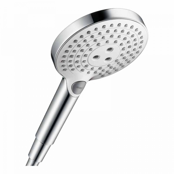 Hansgrohe Raindance Select S 120 手持花灑 (26530400): 3種噴頭模式, 125毫米尺寸