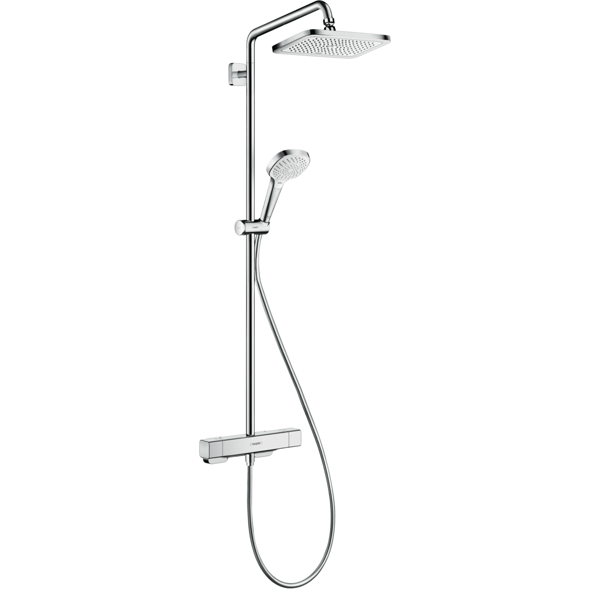 Hansgrohe Raindance E 恆溫淋浴系統 (27630000): 280x170mm頭頂花灑、CoolContact技術