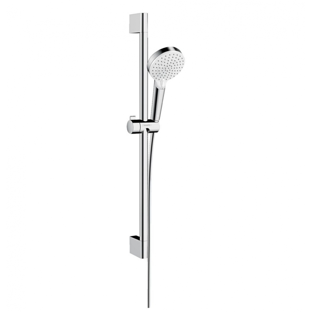 Hansgrohe Crometta 100 單速花灑柱 (26533400): 100mm噴頭、可調支架、防纏繞軟管