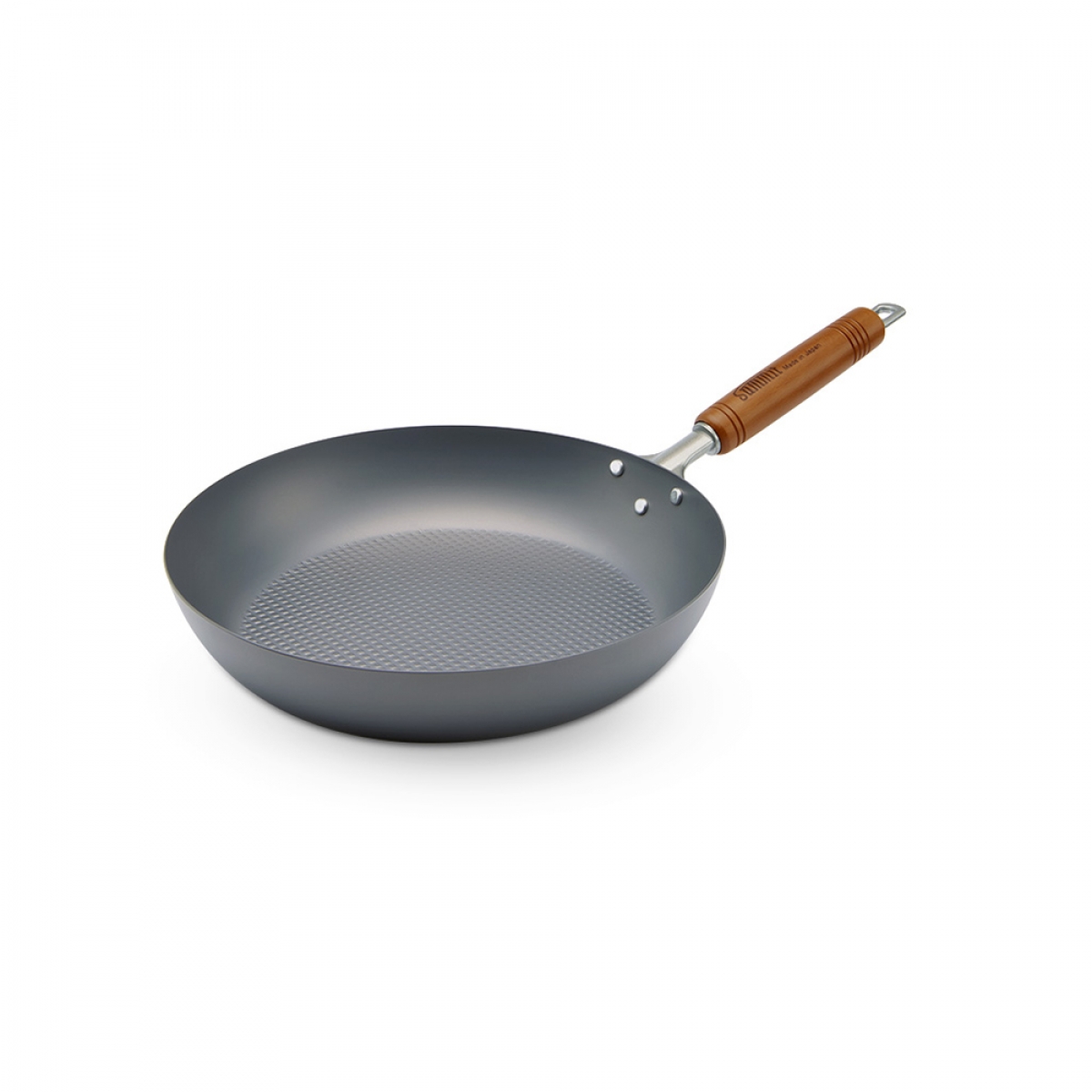 Summit 新潟燕三条製 26cm 頂級窒化鐵鍋 (4582257002854): 500°C高溫窒化、格仔錘紋、適用所有爐具