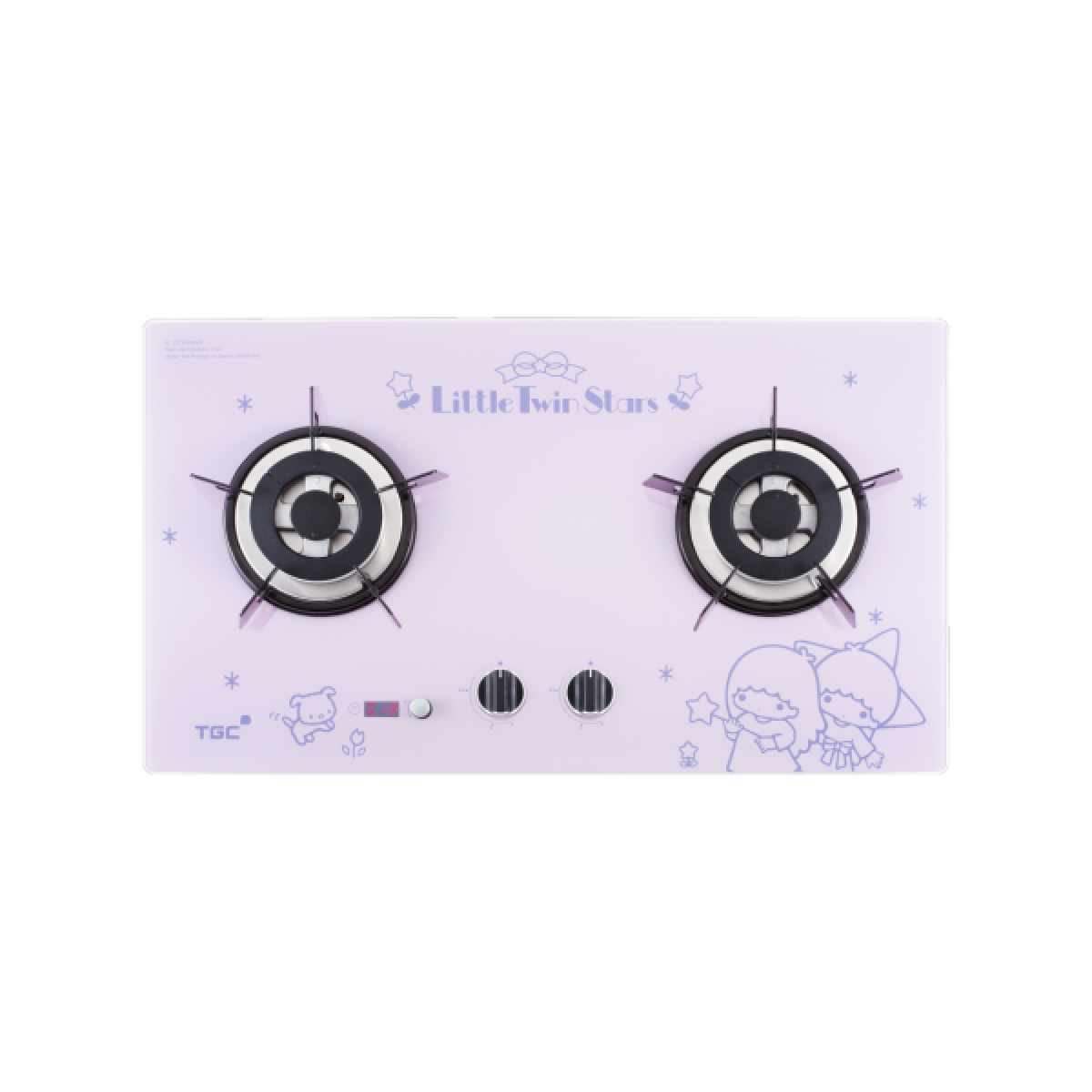 TGC TRTB62ST-G 嵌入式平面爐 - Little Twin Stars系列 薰衣紫雙頭爐