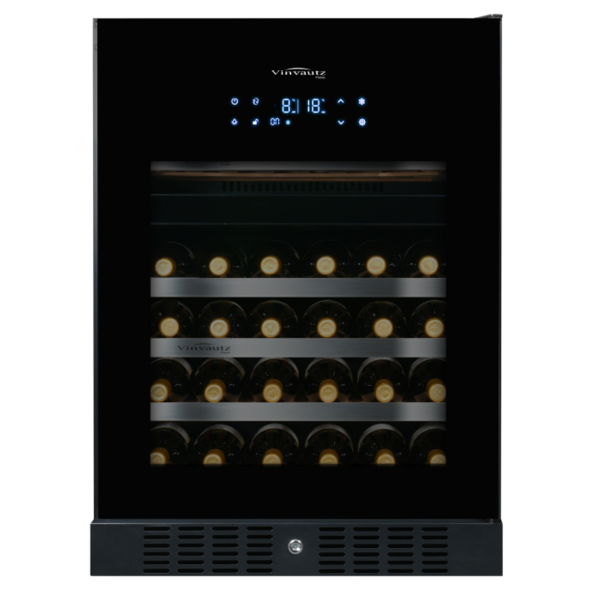 VINVAUTZ 名望 VZ46VDUG-L 左門鉸 雙溫酒櫃 | 46瓶容量、變頻壓縮機、防護玻璃