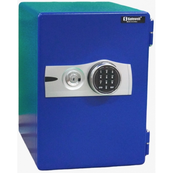 Safewell DS-50EK-BU DS系列 1小時防火夾萬 (藍色): 韓國製造、防搬盜、防水設計