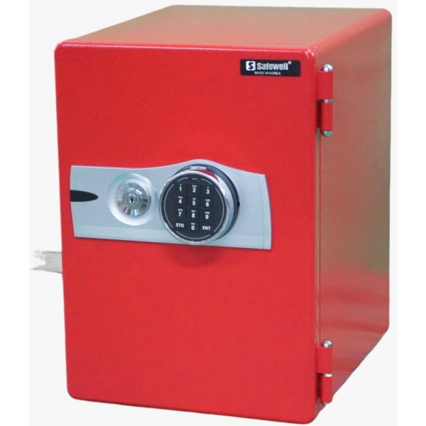 Safewell DS-50EK-RD DS系列 1小時防火夾萬 (紅色): 韓國製造、防搬盜、防水設計