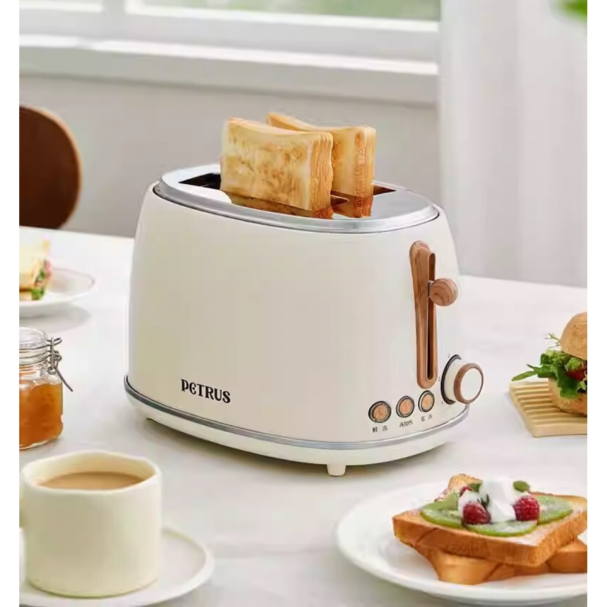 Petrus PE5518 輕巧不鏽鋼多士爐