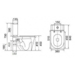 Richford R686 360°超旋沖水連體座廁 (避喉王 銀離子抗菌)