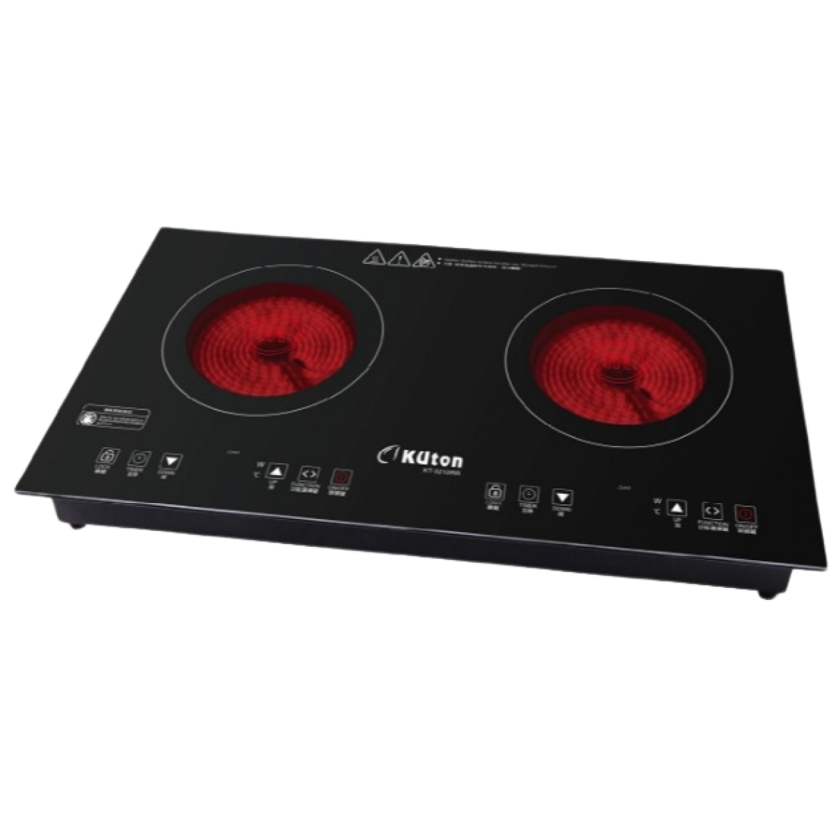 Kuton KT-321DRR 65cm 嵌入式電陶爐 - 2800W共享火力、兼容多種鍋具