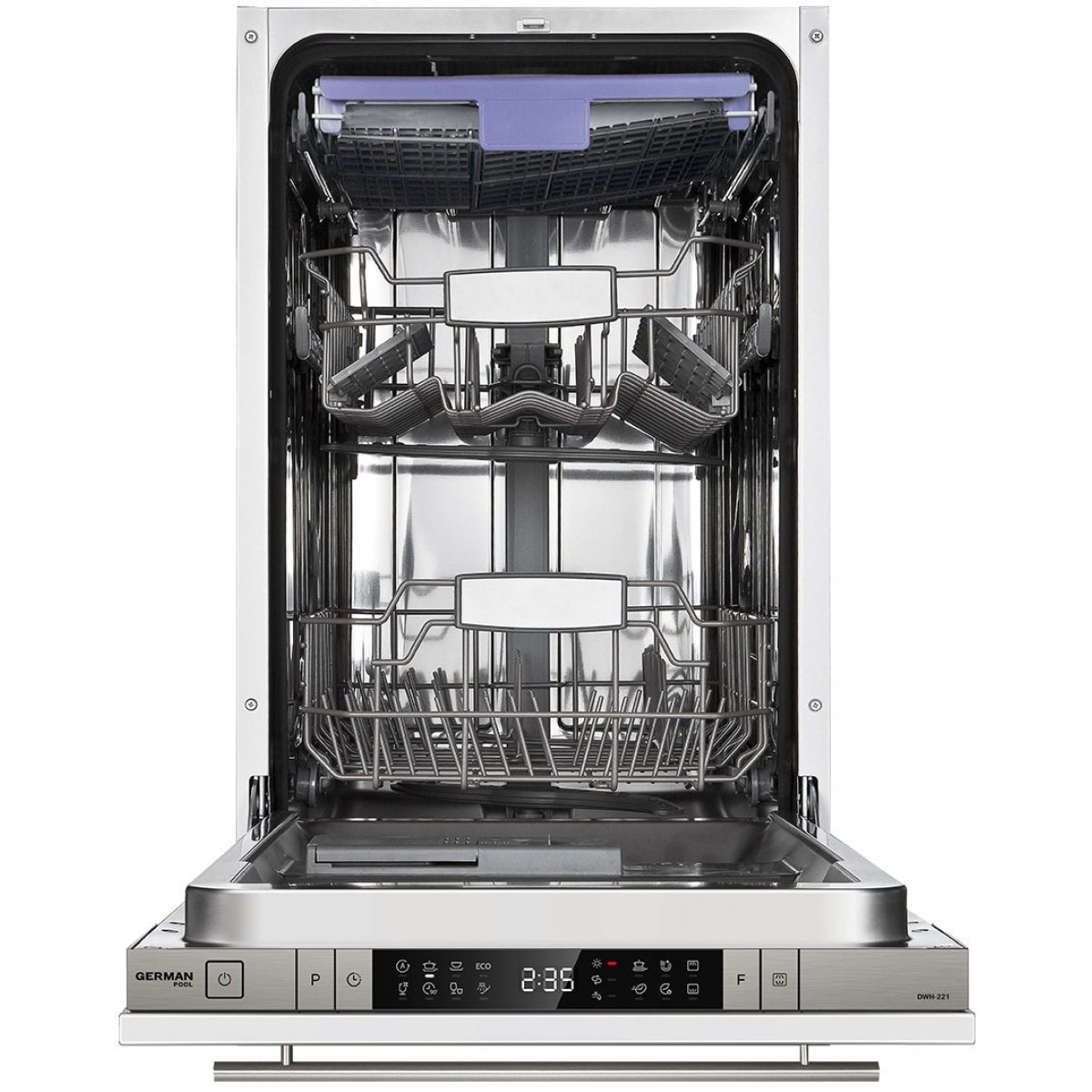 德國寶 GERMAN POOL DWH-221 45厘米嵌入式洗碗碟機：A+++能效、8公升慳水、10套餐具容量