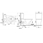 TOTO 分體式自由咀座廁連電子廁板套裝 (C945RE + TCF23410AAA)