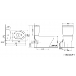 TOTO 分體式高咀座廁連電子廁板套裝 (CW981PB + TCF23410AAA)