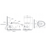 TOTO 分體式自由咀座廁連電子廁板套裝 (C940E + TCF23410AAA)