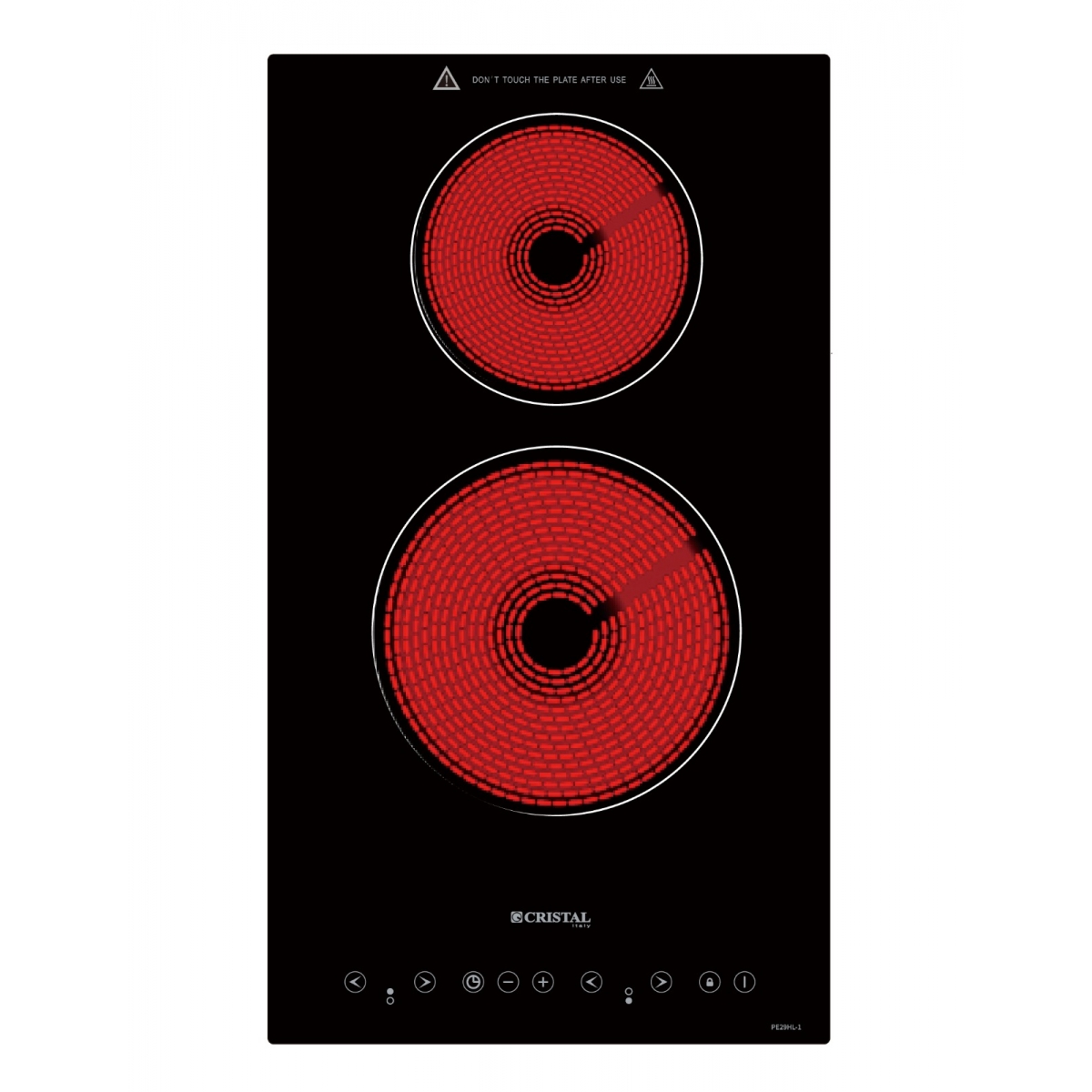 Cristal 尼斯 PE29HL-1 30CM 嵌入式雙頭電陶爐 2800W