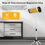 Baumatic JHS-1500RS 室內室外石英管暖爐 (黑色)