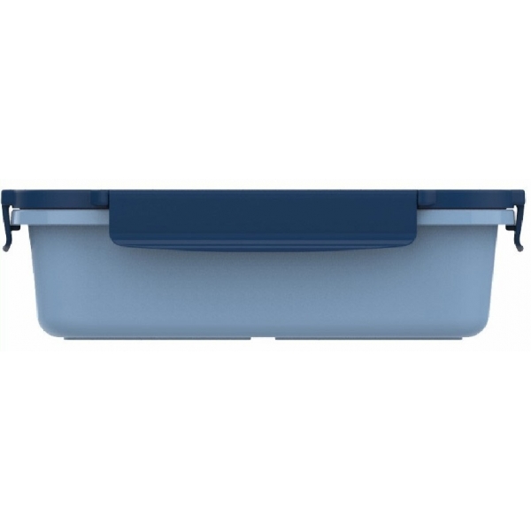 DeliOne DCDELFCL-04 魔術食物盒 (750ml + 1000ml) (藍色)：彈性蓋子、可重用、100%防漏