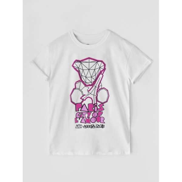 A80TW1 - TEDDY PARIS CITY -NEON PINK (1)