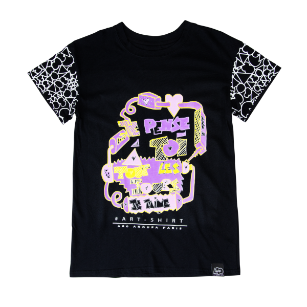 A80TB1 - JE PENSE A TOI 標語長褲 (白色)