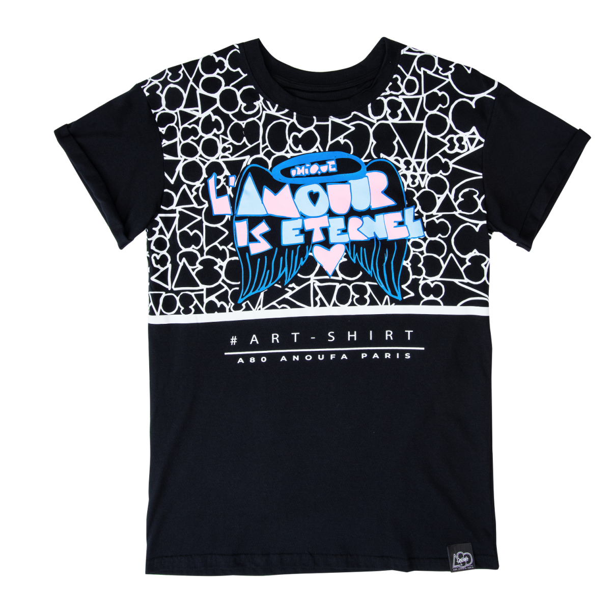 A80TB1 - LAMOUR ENTERNEL 標語長褲 (白色)