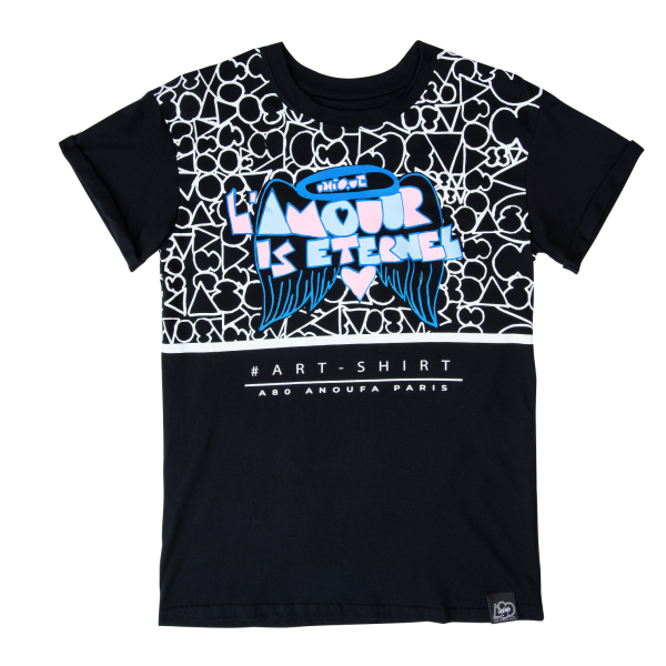 A80TB1 - LAMOUR ENTERNEL 標語長褲 (白色)