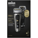 Braun 百靈 9系列 PRO+ 9565cc 乾濕兩用電鬚刨連自動清洗座 (灰色)