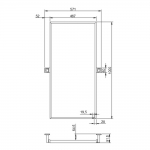 Bellini Italy AG90410-1000 傷殘廁所專用可調角度浴室鏡