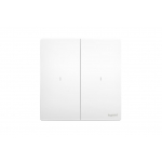 Legrand 281065 MW Mallia Senses 二位20A雙極開關帶LED燈 (陶瓷白)