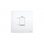 Legrand 281074 MW Mallia Senses 一位32A雙極開關帶LED燈 (陶瓷白)