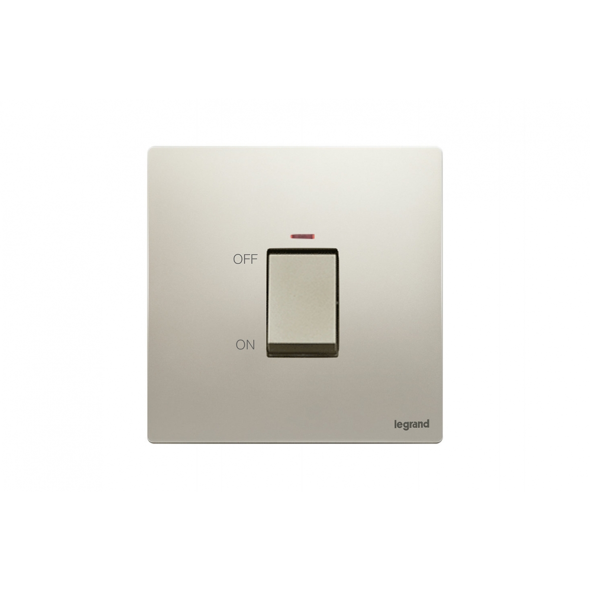 Legrand Mallia Senses 281074 CH 一位32A雙極開關帶LED燈 | PC阻燃耐熱塑膠 (香檳金)