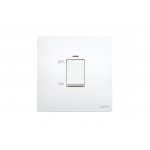 Legrand 281070 MW Mallia Senses 一位45A雙極開關帶LED燈 (陶瓷白)