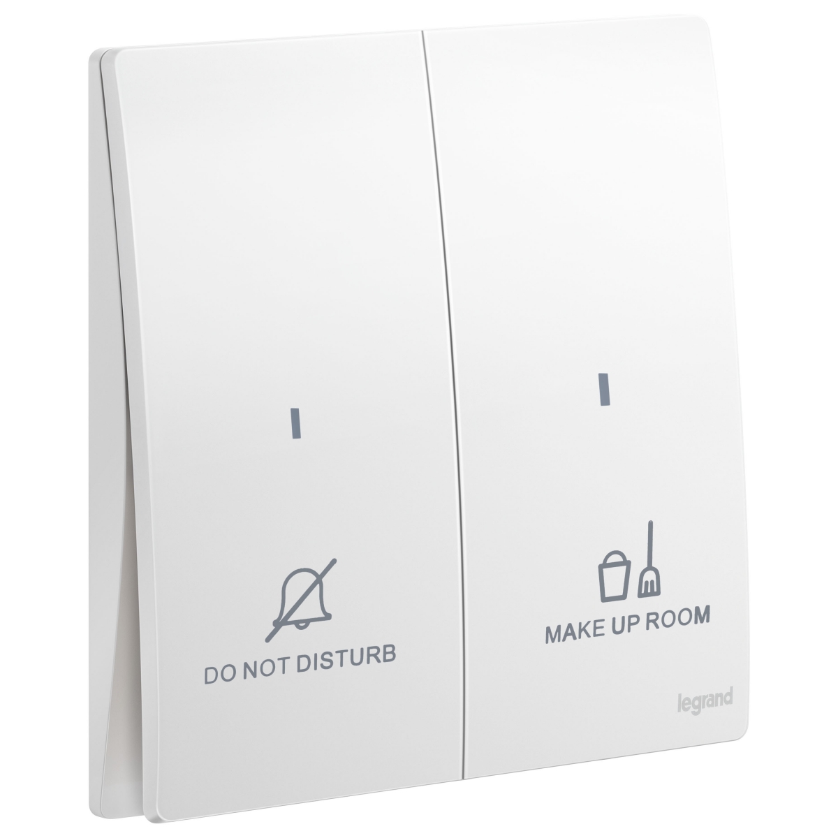 Legrand Mallia Senses 281046 MW 二位按手開關 | 請勿打擾/房間整理 | 陶瓷白