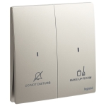 Legrand 281046 CH Mallia Senses 二位按手 請勿打擾房間整理開關 (香檳金)