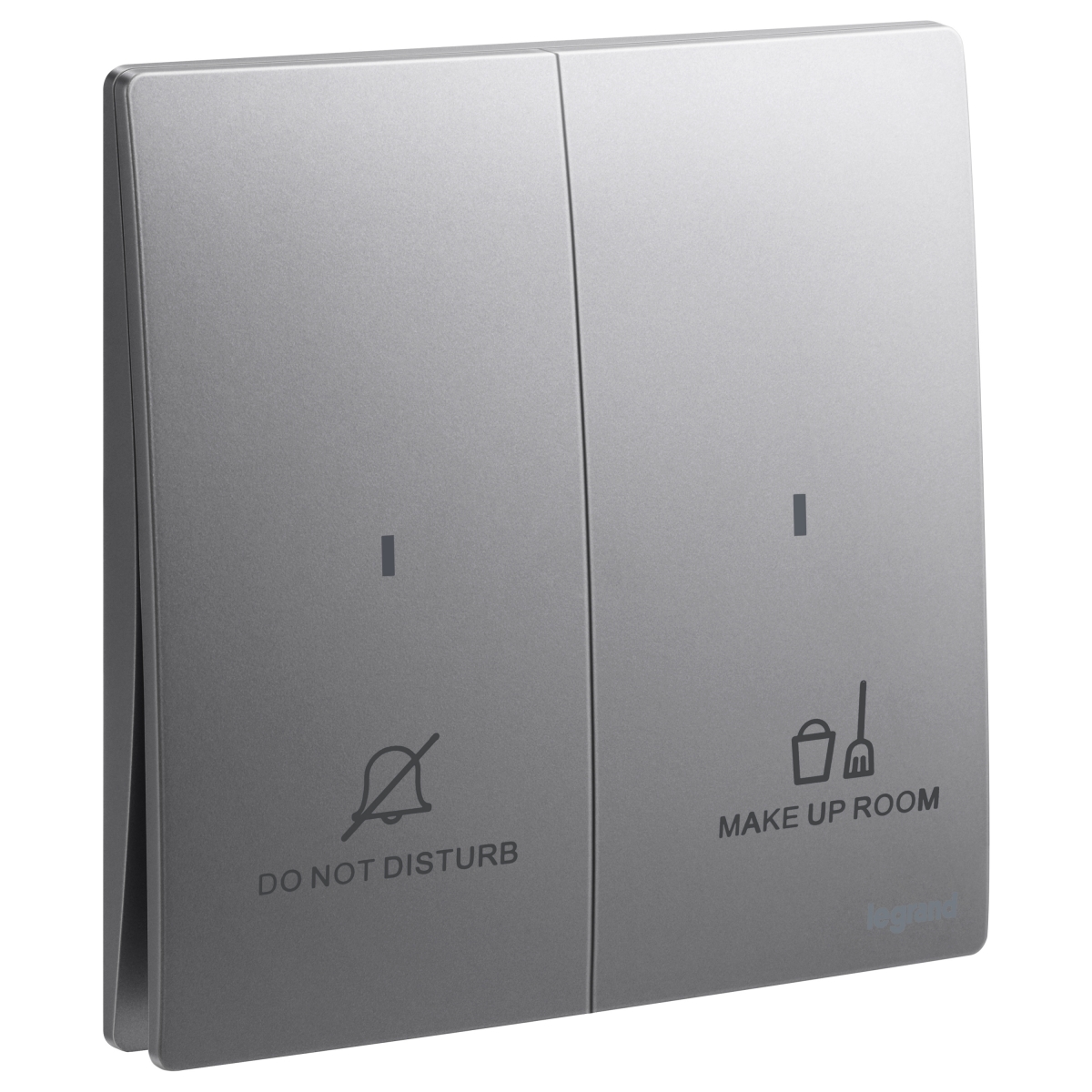 Legrand Mallia Senses 281046 DS 二位按手開關 | 請勿打擾/房間整理 | 深沙銀