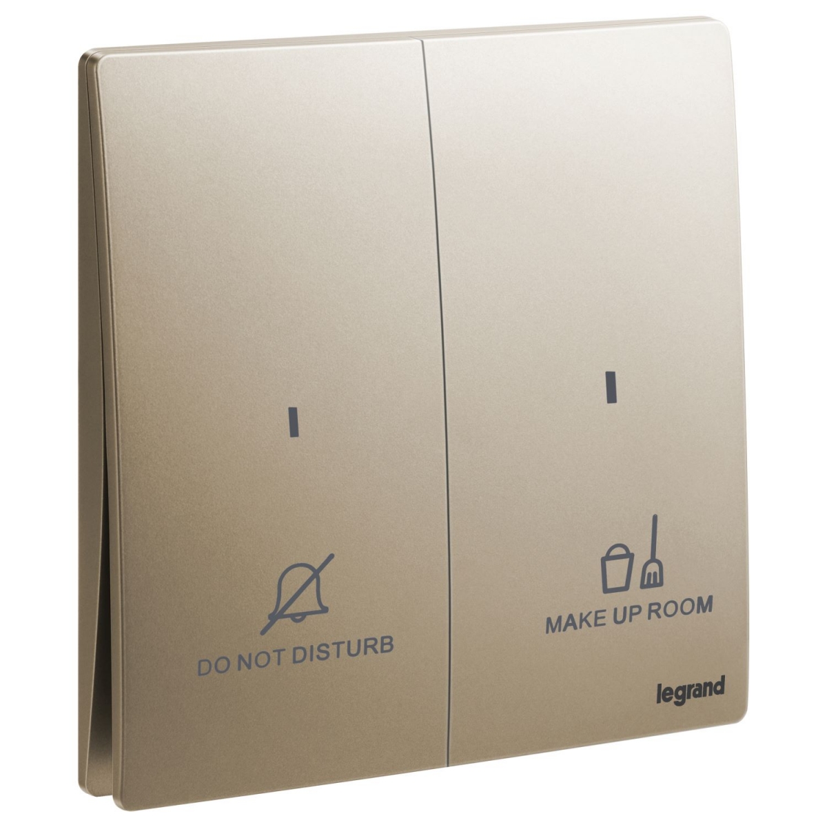 Legrand Mallia Senses 281046 DB 二位按手開關 | 請勿打擾/房間整理 | 深古銅