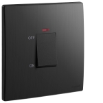 Legrand 281070 BB Mallia Senses 一位45A雙極開關帶LED燈 (幻影黑)