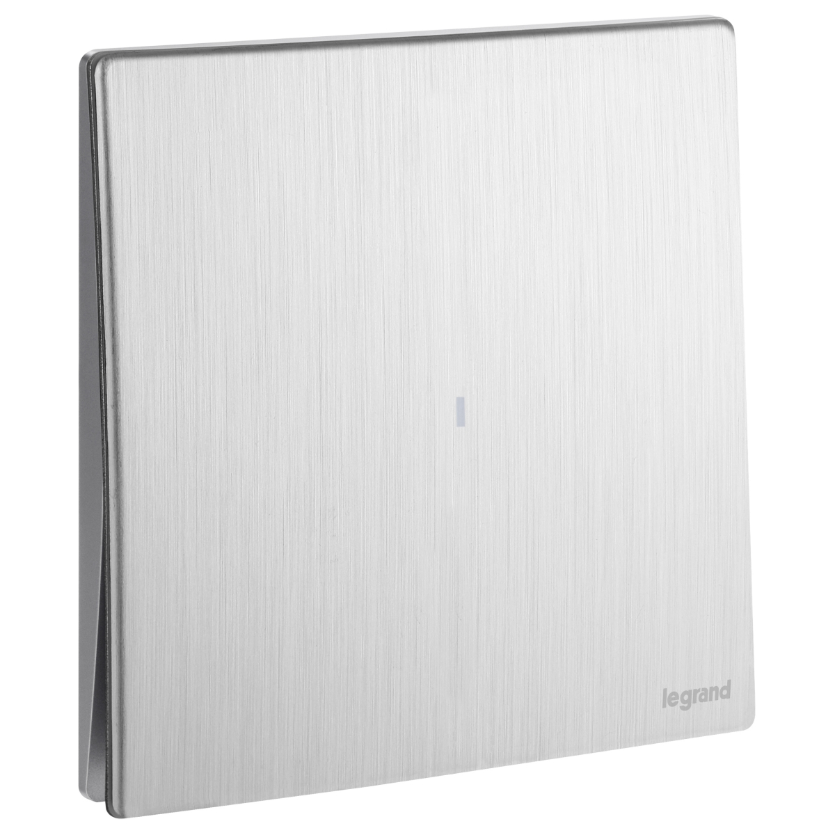 Legrand Mallia Senses 281061 BA 20A 單位燈曲開關 | 拉絲鋁金屬面