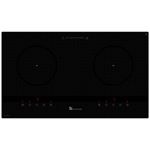 GARWOODS 樂思 EC-2976(BLACK) 73厘米嵌入式雙頭電磁爐 - 3600W總火力、二級能源標籤