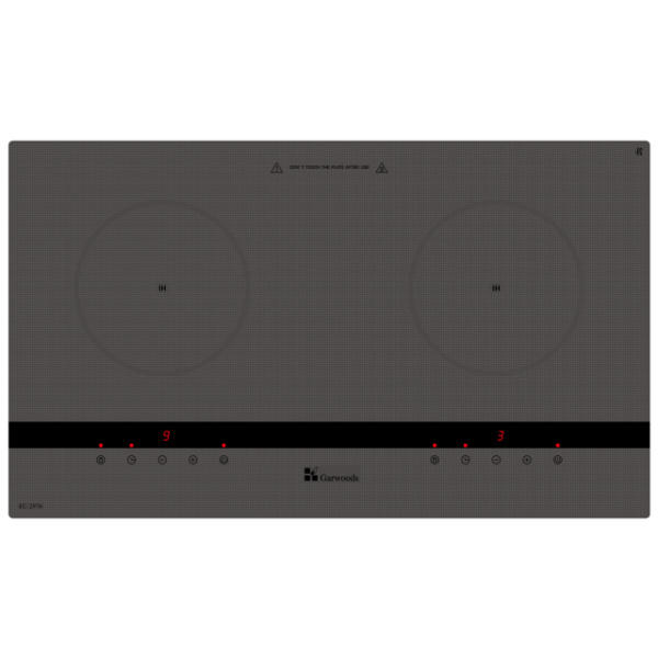樂思 GARWOODS EC-2976(GREY) 73厘米嵌入式雙頭電磁爐 - 3600W優質微晶面板