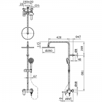 TOTO TX493SRS 淋浴龍頭連手持花灑套裝 | 鍍鉻表面